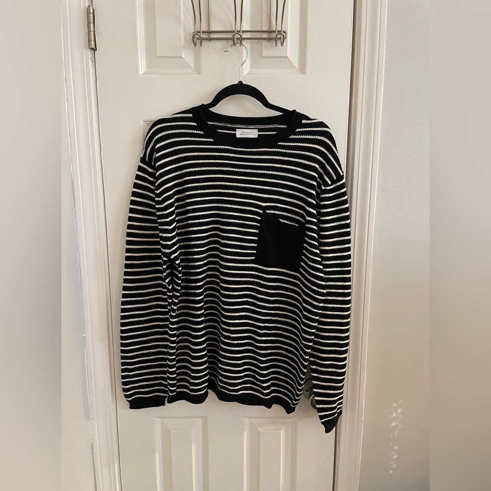 NWOT Men’s Saturday New York City Striped Sweater - XL